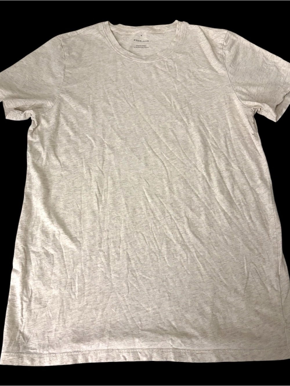 Everlane The Organic Cotton Crew Heathered Oat Women’s Size Medium T-Shirt Top